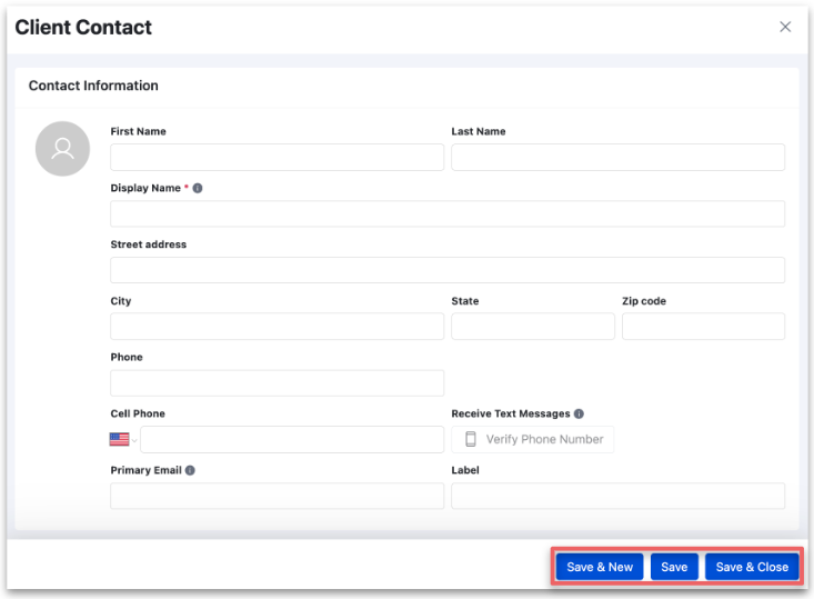 Client Contacts Overview