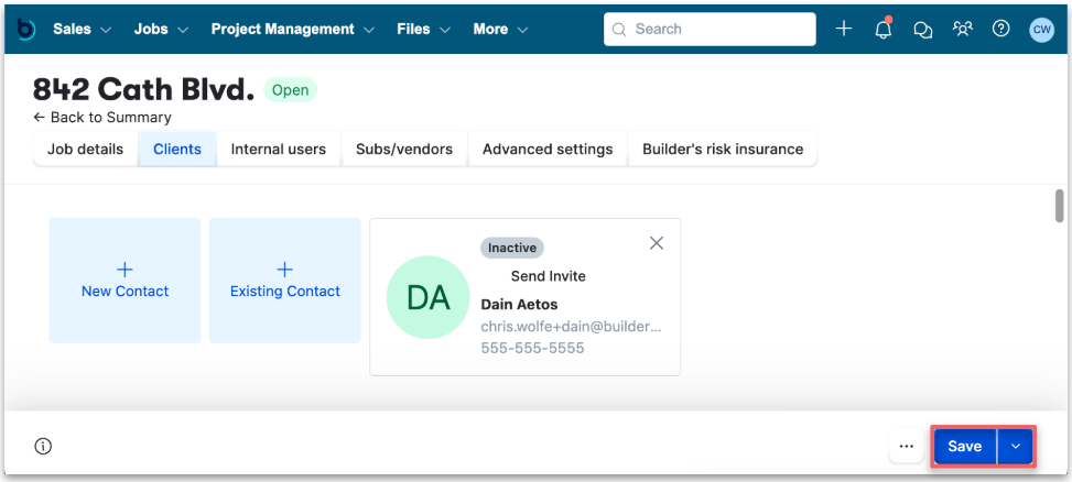 Client Contacts Overview