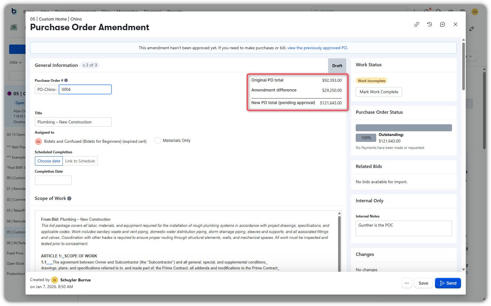 Purchase Orders Overview